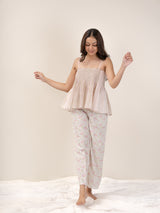 Cotton Hand Block Printed Top - Pink