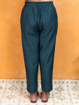 Chanderi Pant - Green