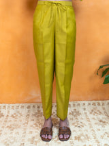 Chanderi Pant - Yellow