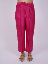 Pink Satin Chanderi Parallel
