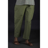 Cotton Elasticated Pants - Pista Green