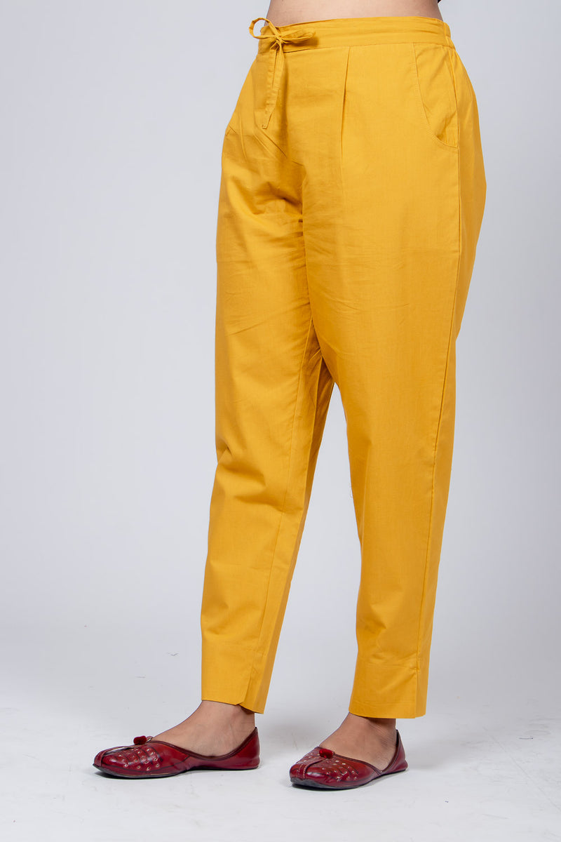 Cotton Pant - Mustard Yellow