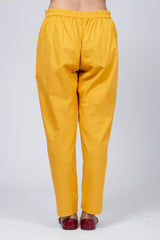 Cotton Pant - Mustard Yellow