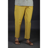 Cotton Elasticated Pants - Yellow